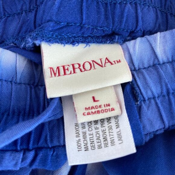 Merona Blue and White Tie Dye Mini Skirt - Picture 5 of 7